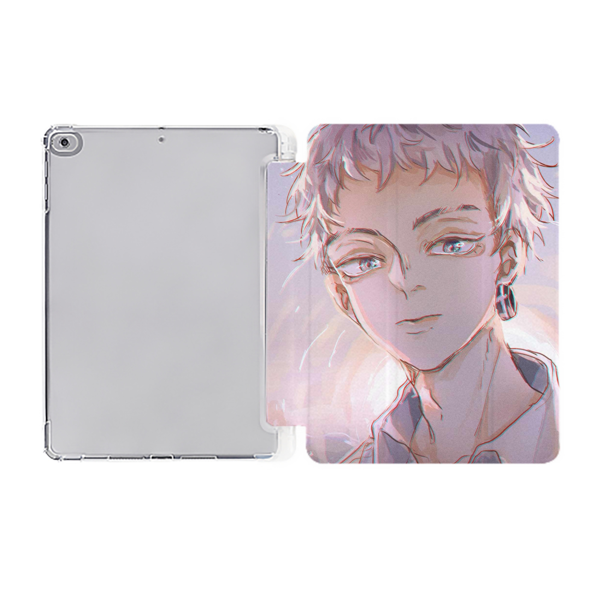 （画像用） 東京リベンジャーズ Tokyo Revengers IPad ケース ペン収納付き 三つ折りスタンド PUレザー×シリコン 対応機種9.5/10.5/10.9インチ